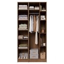 Ver imagem 5 de Guarda-Roupa Modulado 2 Portas com Espelhos 5 Nichos Rustic/Crema Neo Madesa 01
