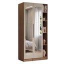 Ver imagem 2 de Guarda-Roupa Modulado 2 Portas com Espelhos 5 Nichos Rustic/Crema Neo Madesa 01