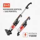 Ver imagem 2 de Aspirador de Pó Vertical Mondial Turbo Cycle 2 em 1 Preto/laranja 1100w 127v - Ap-35