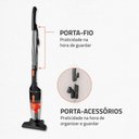 Ver imagem 5 de Aspirador de Pó Vertical Mondial Turbo Cycle 2 em 1 Preto/laranja 1100w 127v - Ap-35