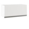 Armário Aéreo Horizontal Para Lavanderia e Área de Serviço Moob Puxador Cava 70cm Branco - 1