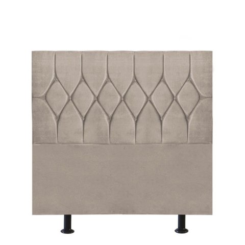 Cabeceira Estofada Cama Box Solteiro 100cm Istambul Corino Bege- Mabe Magazine