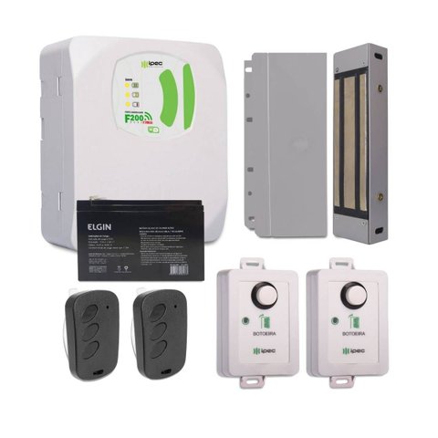 Fonte F200 Wifi Botoeira Fechadura Eletroímã M320 Bateria