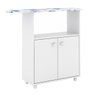 Tábua de Passar Roupa Com Armário 2 Portas Para Lavanderia: Branco - 8