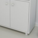 Ver imagem 5 de Tábua de Passar Roupa Com Armário 2 Portas Para Lavanderia: Branco