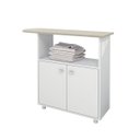Ver imagem 7 de Tábua de Passar Roupa Com Armário 2 Portas Para Lavanderia: Branco