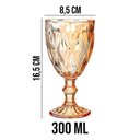 Ver imagem 5 de Taça de Vidro Diamond Diamante Âmbar Metalizado 300ml Água Class Home