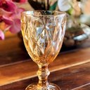 Ver imagem 6 de Taça de Vidro Diamond Diamante Âmbar Metalizado 300ml Água Class Home