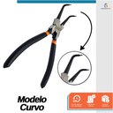 Ver imagem 5 de Alicate Extrator de Anel Retenção Interno Modelo Curvo 7 Polegadas - Starfer