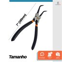 Ver imagem 6 de Alicate Extrator de Anel Retenção Interno Modelo Curvo 7 Polegadas - Starfer