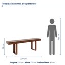 Ver imagem 3 de Aparador Éden - Largura: 220 cm - Cor: Avelã