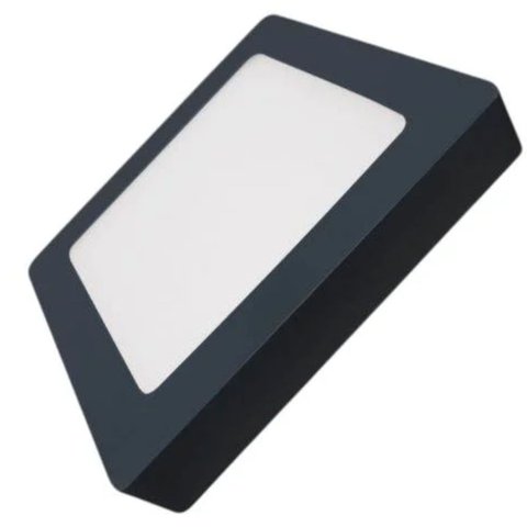Painel de LED Superior Eco Sobrepor Quadrado 24 Watts 6500k Bivolt Preto - 02922 - Ourolux