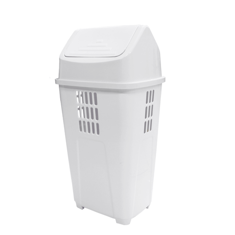 Lixeira Multiuso Basculante Capacidade 50 Litros Cor Branco Durín