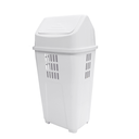 Ver imagem 1 de Lixeira Multiuso Basculante Capacidade 50 Litros Cor Branco Durín