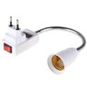 Soquete 60cm Haste Flexível Lâmpada Interruptor Tomada Luminária E27 Socket Articulado Iluminação Nã - 2