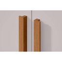 Ver mais imagens de Guarda Roupa Casal 6 Portas e 4 Gavetas Alonzo New Amêndoa-off White - Lopas
