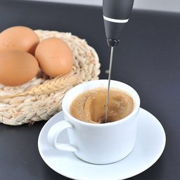 Mini Mixer Batedor Elétrico Bebidas e Ovos Portátil Preto - 2