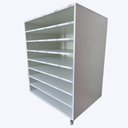 Ver imagem 7 de Porta Cartolinas Eva Color Set A1 Armário para Papelaria Mdf Branco