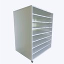 Ver imagem 5 de Porta Cartolinas Eva Color Set A1 Armário para Papelaria Mdf Branco