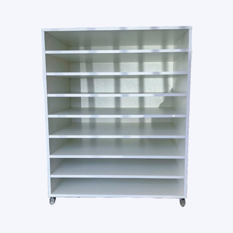 Porta Cartolinas Eva Color Set A1 - Armário para Papelaria - Cor Branco - Cód. 301