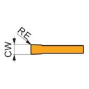 Ver imagem 3 de Inserto Torneamento Aresta Única Corte e Canal 16.4mm X 3mm X 0.4mm - Prament Lcmr 031604-m:t8330