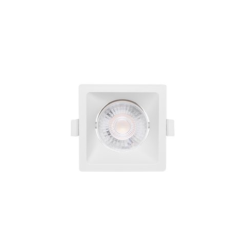 Spot Alltop Recuado Led Taschibra Mr16 Quadrado Branco 6w - 3000k Luz Quente