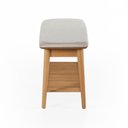 Ver imagem 3 de Banco Sapateira com Prateleira Ripada Liva 100 Cm X 36 Cm Tauari Bege