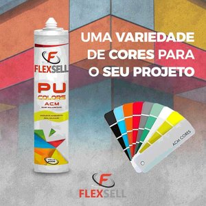 ADESIVO SELANTE PU - COLORS - TUBO  400g VERMELHO, VERDE, AMARELO , AZUL , LARANJA