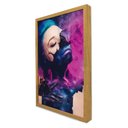 Ver imagem 3 de Quadro Decorativo Mulher Intense em Moldura Caixa Tacolado Moldura Trad 1cm Preta sem Vidro 40 X 60c