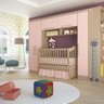 Quarto Modulado Solteiro 4 peças Infinity Blush Móveis Castro - 1