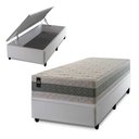 Ver imagem 1 de Conjunto Box Baú Solteirão Oxford Branco 96x203x74 Espuma D33