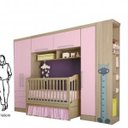 Ver imagem 1 de Quarto Modulado de Bebê 4 Peças Infinity Móveis Castro