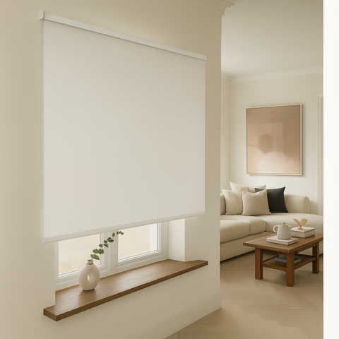 Cortina Persiana Rolo Blackout 100 X 100 Cm Janela do Quarto Cor:branco