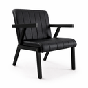 Ver imagem 5 de Kit 2 Poltronas Serena Pés Madeira Maciça para Sala de Estar ou Tv Tecido Courino Moderna Decorativa