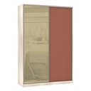 Ver imagem 1 de Guarda-roupa Solteiro Luciane 2 Portas 3 Gavetas Prime Plus 159 Cm com Espelho Reflecta