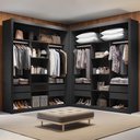 Ver imagem 1 de Closet Casal Premium 8 Gavetas Amoudi Móveis Preto