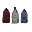 Ver imagem 1 de Mochila transversal dois compartimentos Lifestyle Wenger Cinza
