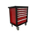 Ver imagem 3 de Carrinho de Ferramentas Vermelho com 160 Peças e 6 Gavetas - Cromo Vanádio