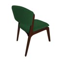 Ver imagem 3 de Cadeira Kethellen Premium Madeira Maciça Mel Veludo Verde
