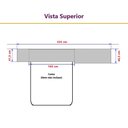 Ver imagem 4 de Guarda Roupa Dormitório Modulado Alpes Casal 1,58 m Queen - Roupeiro Luciane M04:Azul