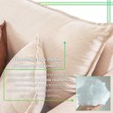 Ver imagem 5 de Sofá para Sala de Estar 4 Lugares 245cm Linho Living Canela