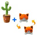 Ver imagem 6 de Cactos Dançante Falante Repete + Gato Reversível Pelúcia