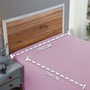 Ver imagem 5 de Lençol de Cima 200 Fios Solteiro 100% Algodão sem Elástico Infantil Bicama:rosa Bebe