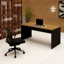 Ver imagem 1 de Escrivaninha Escritório 160x70cm com Pés Painel 100% MDF Corporate