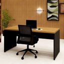 Ver imagem 4 de Escrivaninha Escritório 160x70cm com Pés Painel 100% MDF Corporate