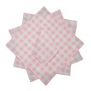 Ver imagem 1 de 8 Guardanapos Xadrez Rosa