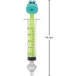 Lavador Nasal Seringa Silicone Dino Sinusite Buba Verde - 4