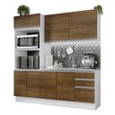 Ver imagem 3 de Armário de Cozinha Compacta 100% MDF 190cm Branco/Rustic Acordes Madesa 01