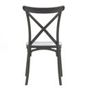 Ver imagem 4 de Kit 4 Cadeiras Katrina Preta de Jantar de Polipropileno e Fibra de Vidro