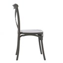 Ver imagem 3 de Kit 4 Cadeiras Katrina Preta de Jantar de Polipropileno e Fibra de Vidro